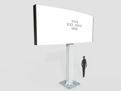 Billboard M4 Low-poly 3D model