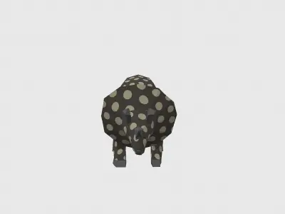 Dinosaur Triceratops - 02 Low-poly 3D model