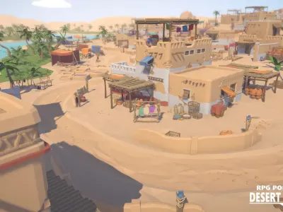 RPG Poly Pack - Desert Village Low-poly 3D model