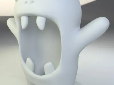 Sci-fi Monster Puppet - Textured Fantasy Model Low-poly 3D model purchase