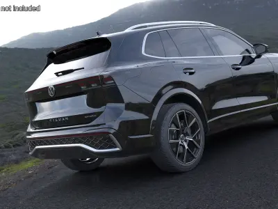 Volkswagen Tiguan 2024 R-Line Black 3D model