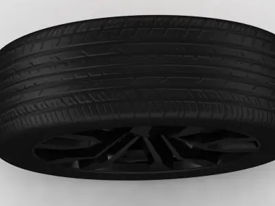 Volksvagen Touareg 2019 wheel Low-poly 3D model