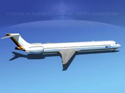 Douglas MD-80 Itali Airlines 2 3D model