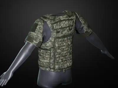 IOTV Gen vest Low-poly 3D model
