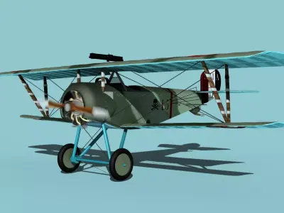Nieuport 11 VHP V09 3D model