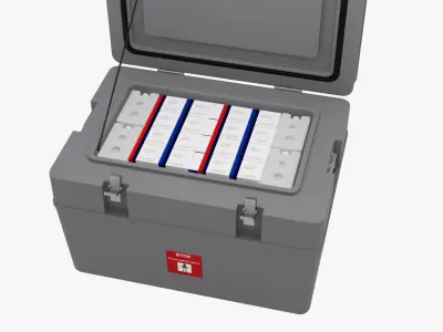 Vaccine Cold Box 3D model