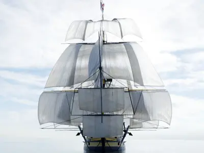 HMS Victory Low-poly 3D model