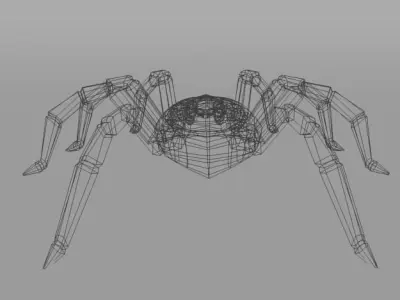 Tarantula spider Low-poly 3D model