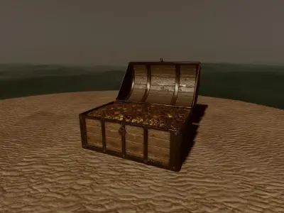 Game Ready Free Treasure Chest Free 3D model