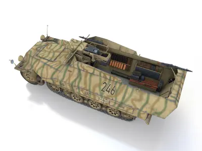 SDKFZ 251 - Ausf D - Stummel - 246 3D model