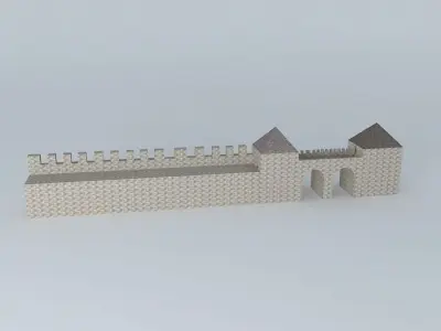 reconstruction of hadrians wall Free 3D model