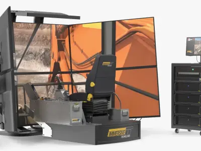 LX6 Medium Fidelity Simulator Platform 3D model