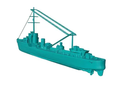 1-300 scale HMS Valhalla Free 3D model