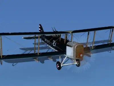 Airco DH-4 Bomber US Marines 3D model