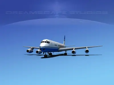 Douglas DC-8-63 Corporate 1 3D model