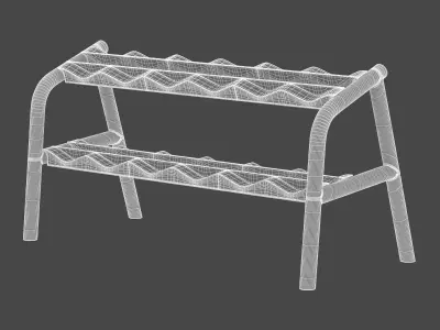 Technogym Dumbbell Rack 3D model