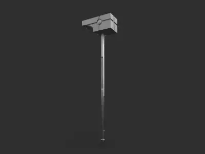 Big hammer Kree Universal Weapon LowPoly Game ready Free Free low-poly 3D model