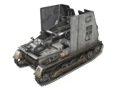 Sturmpanzer1 - Bison - 5PzDiv 3D model