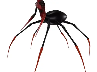 ANIMATED SPIDER WOMAN 3D Low-poly 3D model