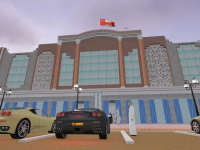 Modern Shopping Mall Interior and Reception Design Project A115 3D model