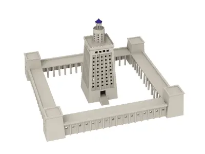 3D Lighthouse of Alexandria 3D model