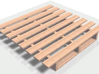 Wooden Pallet Free 3D model order