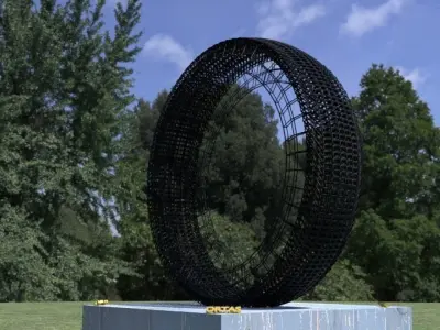 ORTAS TIRE NO 9 GAME READY Low-poly 3D model