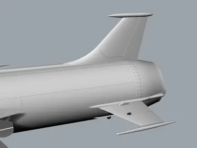 Leduc fighter jet 3D model