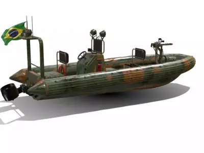 BARCO PATRULHA SURUCUCU BR Low-poly 3D model