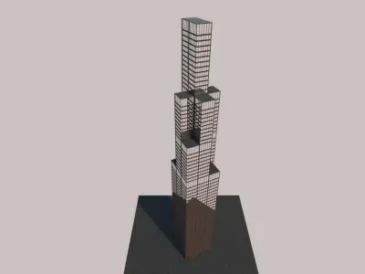 Architecture Building for Background Free 3D model
