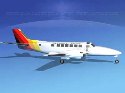 Beechcraft B99 Hawaiian Charter 3D model