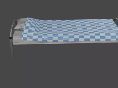 Simple Bed Free 3D model shop