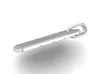 Military Style Pave Pendant 1088 3D print model