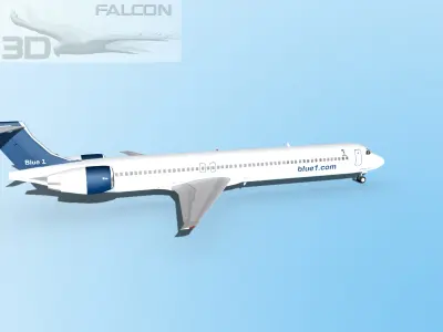 Falcon3D MD 80 Blue 1 3D model