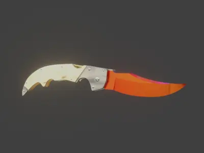 Falchion cs go Low-poly 3D model
