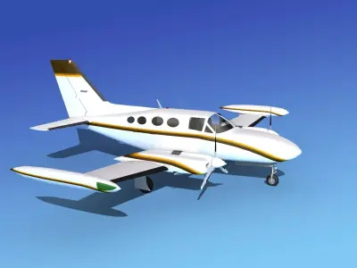 Cessna 421 Golden Eagle V14 3D model