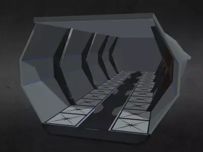 Space Station Low-poly 3D model