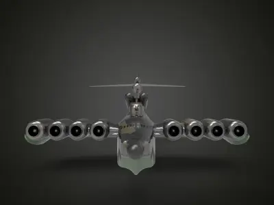Ekranoplan Unisoviet 3D model