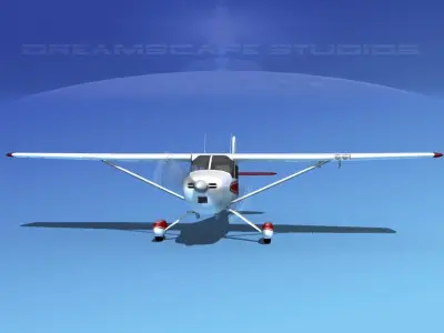 Cessna 170 V08 3D model