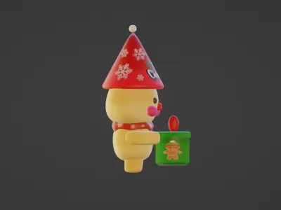 DUCK Chrismas Box 3D model