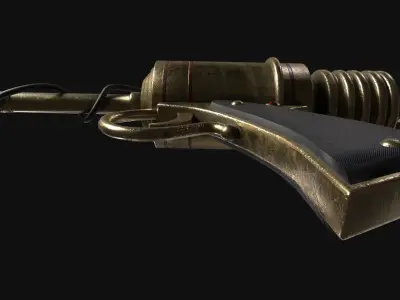  Ray gun Low-poly 3D model