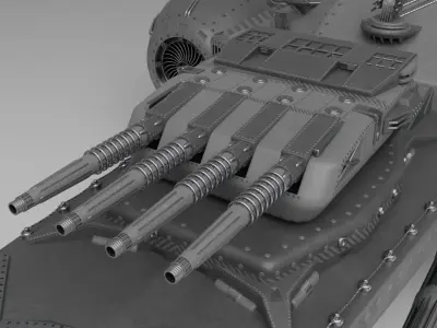 Sci Fi Flying Ship Free 3D model