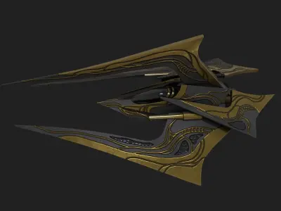 Spacecraft initiator Low-poly 3D model