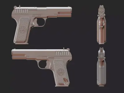 TT-33 CAD Model 3D model