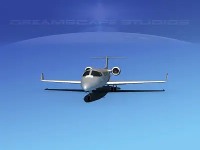 LearJet 45 Bare Metal 3D model