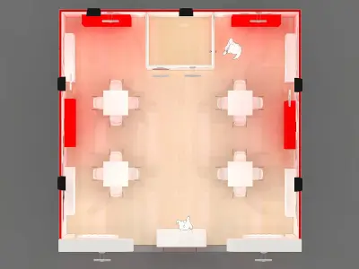 Exhibition Stand - ST0040 3D model