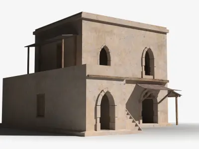 Arab x6 Low-poly 3D model