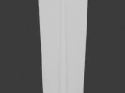 Ultra low poly metallic hero fantasy sword game-ready asset Low-poly 3D model