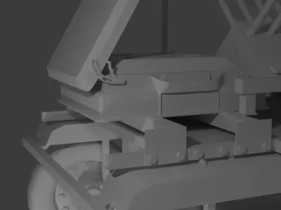 EWS Ground Drone Volya-E Low-poly 3D model