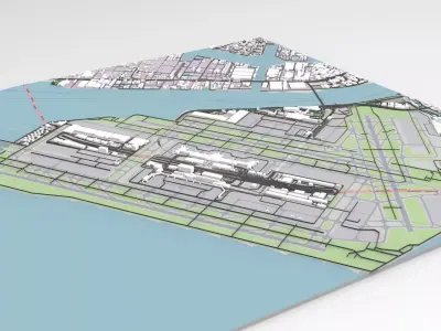 Tokyo International Airport Japan  3D model